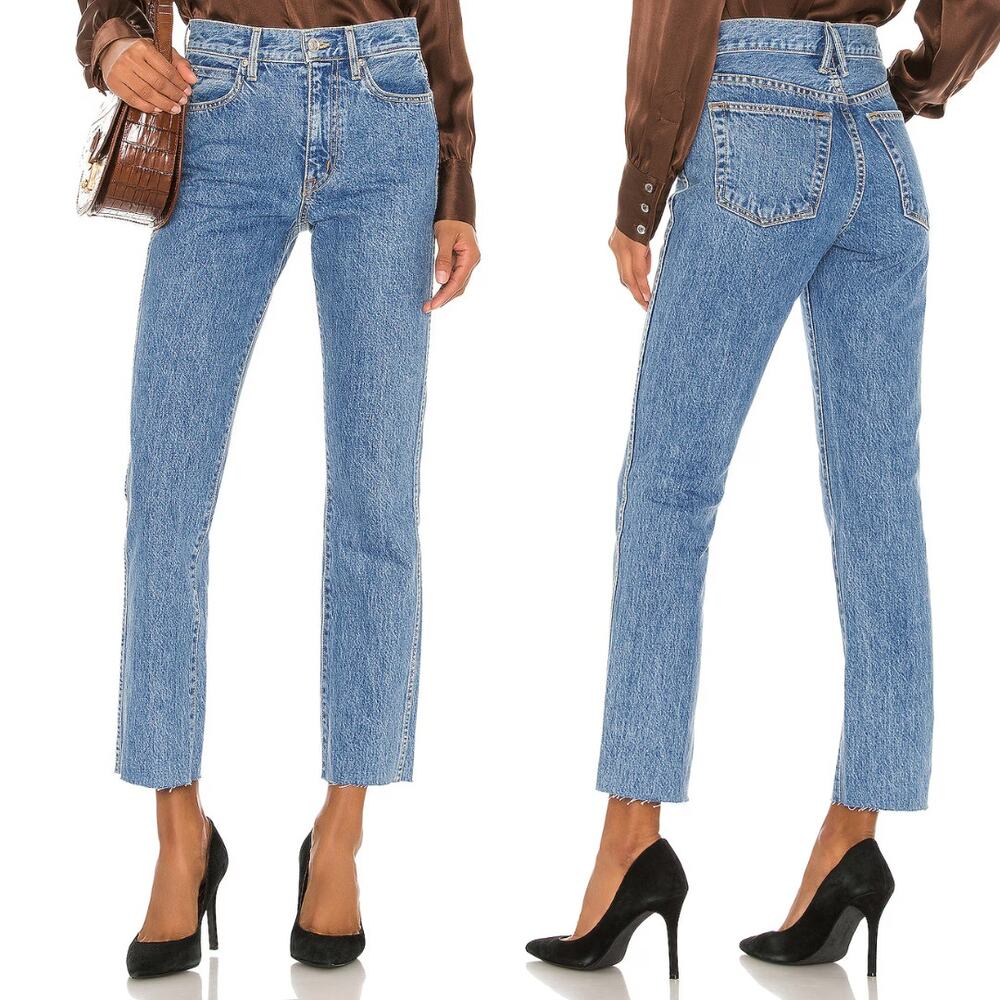 SLVRLAKE Denim Jeans‎ Hero Pacific Blue Denim Slim Fit High Rise Jeans Size 25